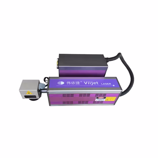 Qbcode C-Series CO2 Laser Marking Machine 30W on-Line Flying Marking/Engraving and Cutting Machine Printer for Wood/Food/Water/Metal with CE