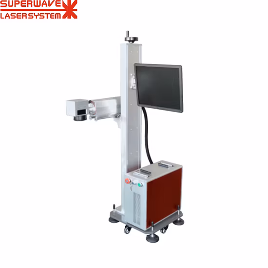 Space Saver Fiber Laser Marking Machine for Diodes Component Marking Tracking Number and Identification ID